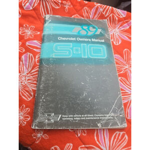 Chevy S-10 1989 Owner’s Manual Chevrolet Truck Original Booklet Vintage OEM